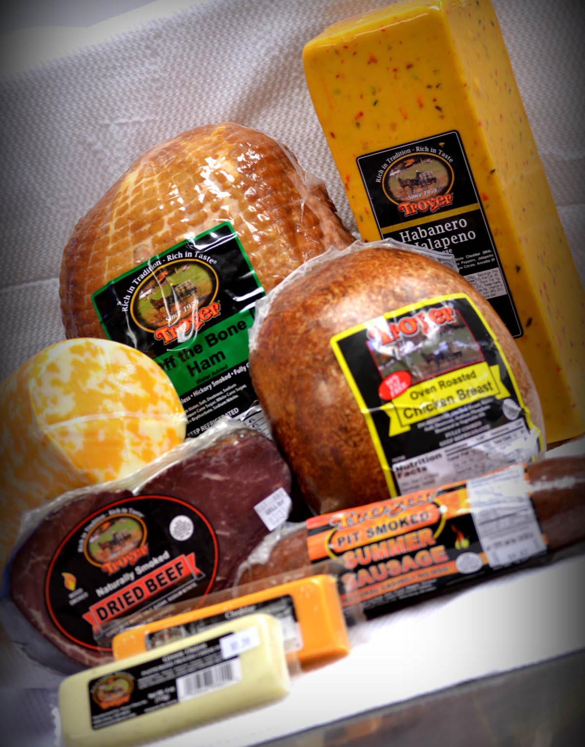 Troyer’s brand meat and cheeses